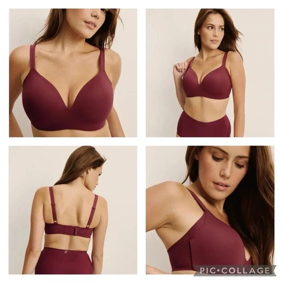 NWT KNIX WingWoman Molded Contour Bra Indigo blue Size 8+ 40-42 F/G - Picture 2 of 12